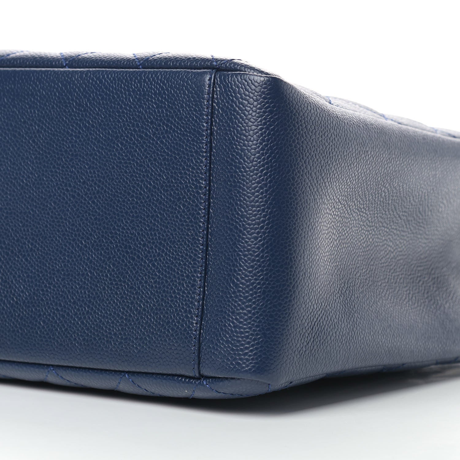 Chanel Caviar Quilted Grand Shopping Tote GST Dark Navy Blue 9 of 11