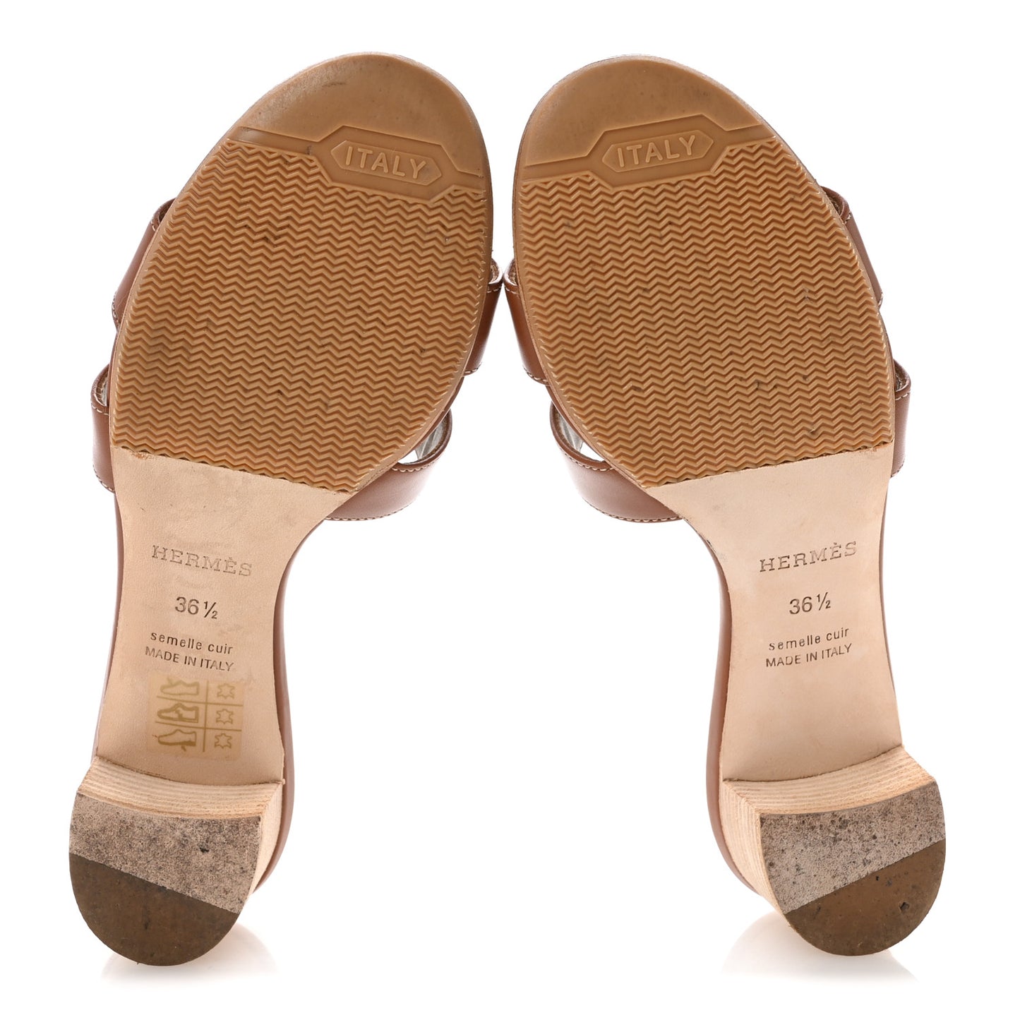 Calfskin Oasis Sandals 36.5 Gold