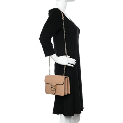 Gucci Dollar Calfskin Small Interlocking G Shoulder Bag Camelia 2 of 11