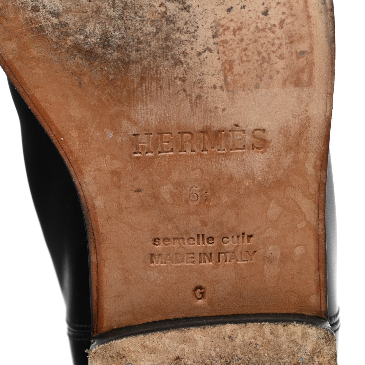 Hermes Box Kelly Jumping Boots 36.5 Black 6 of 7