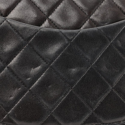 Chanel Lambskin Quilted Medium Double Flap Black 13 of 13