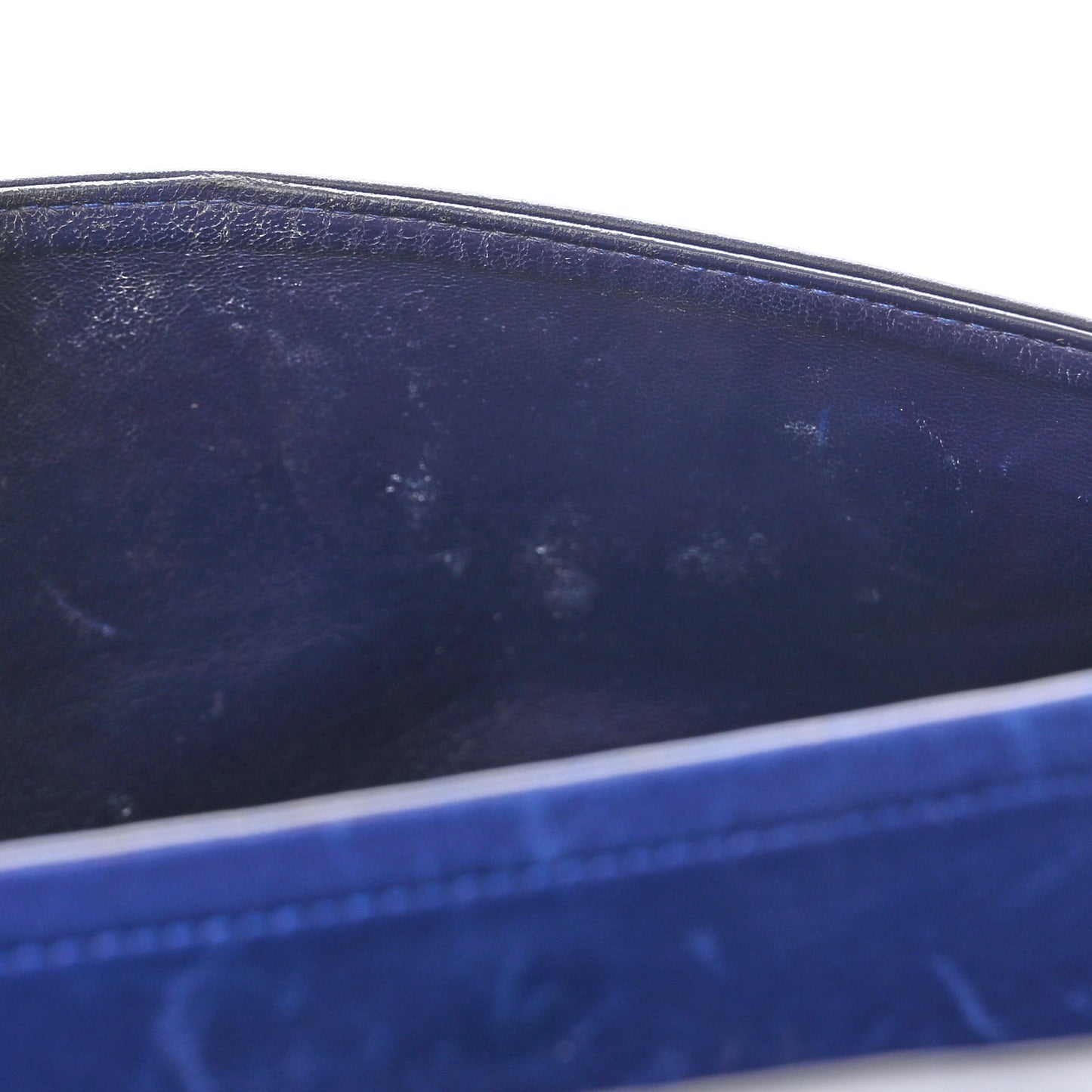 Distressed Patent Quilted 2.55 Reissue 226 Flap Navy