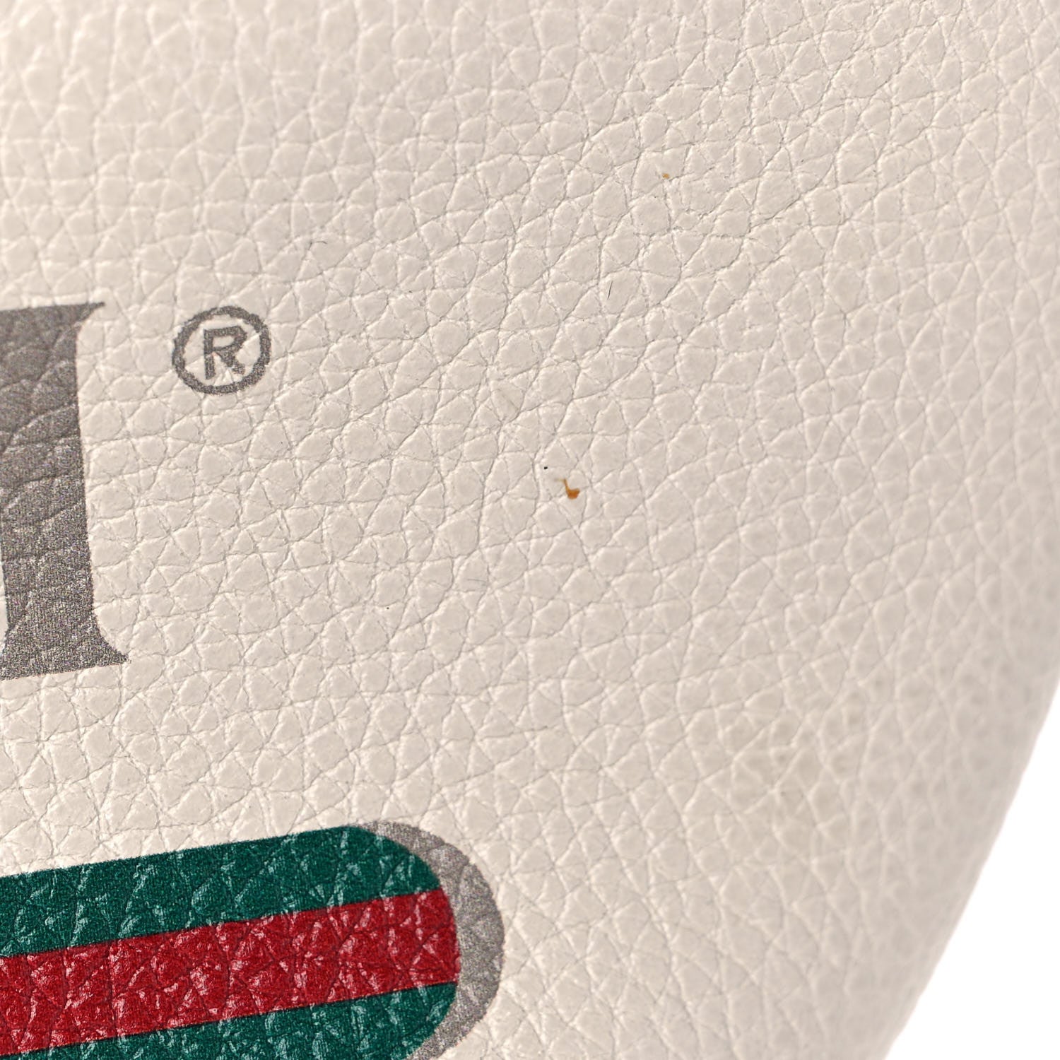 Gucci Grained Calfskin Small Logo Belt Bag White 10 of 12