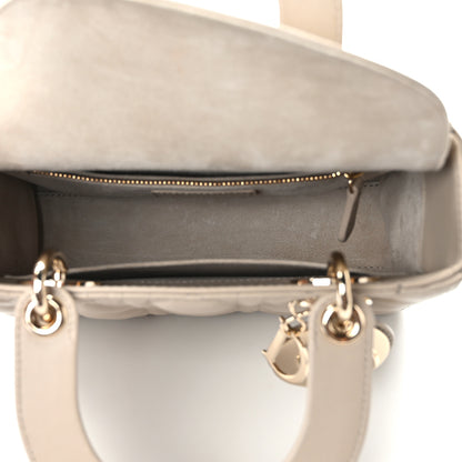 Christian Dior Calfskin Cannage Small My ABCDior Lady Dior Beige 5 of 13