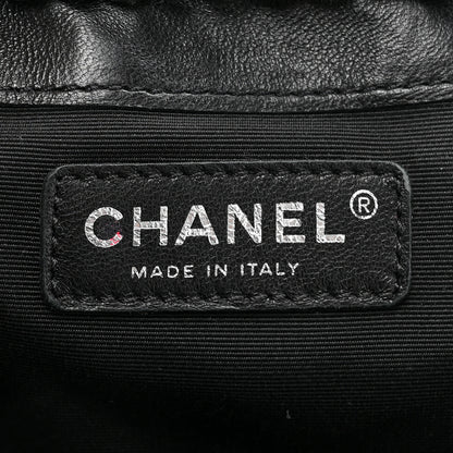 Chanel Lambskin Quilted Western Baluchon Fringe Bag Black 6 of 9