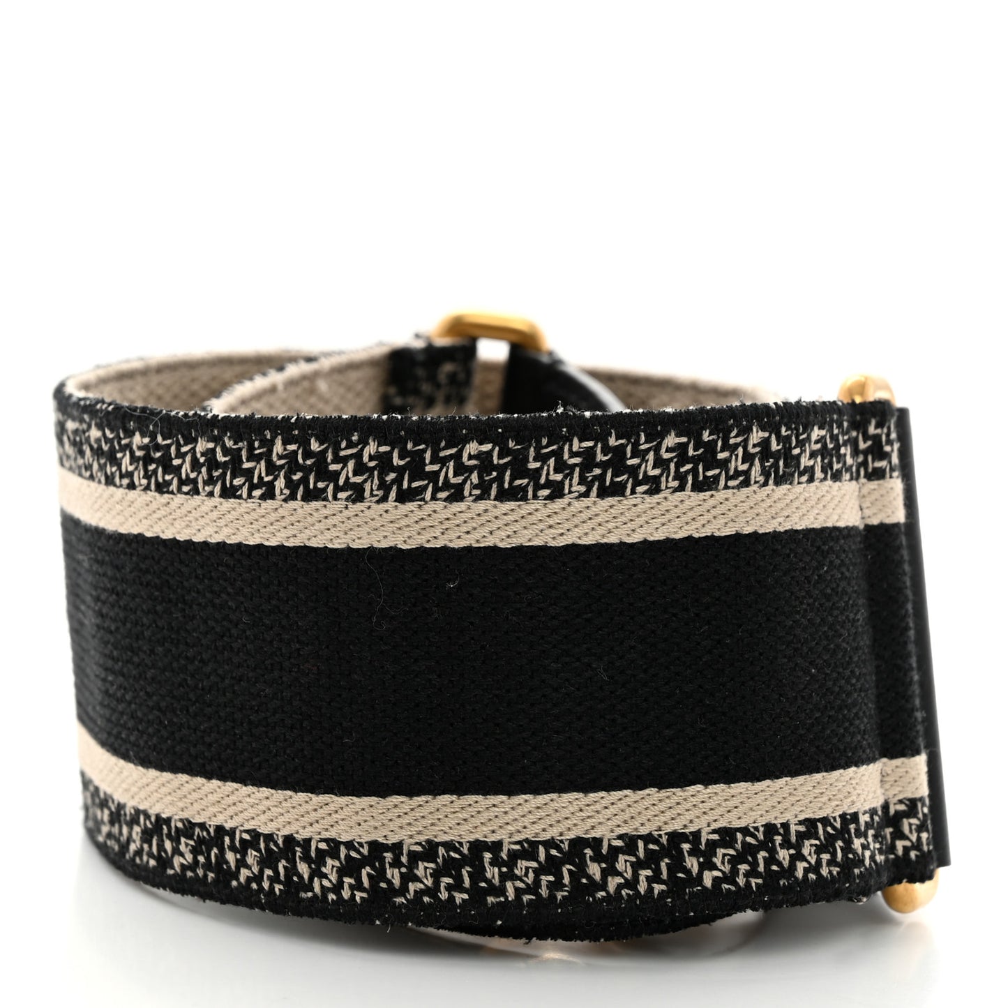 Canvas Embroidered Shoulder Strap Blue