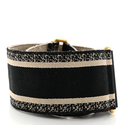 Christian Dior Canvas Embroidered Shoulder Strap Blue 2 of 4