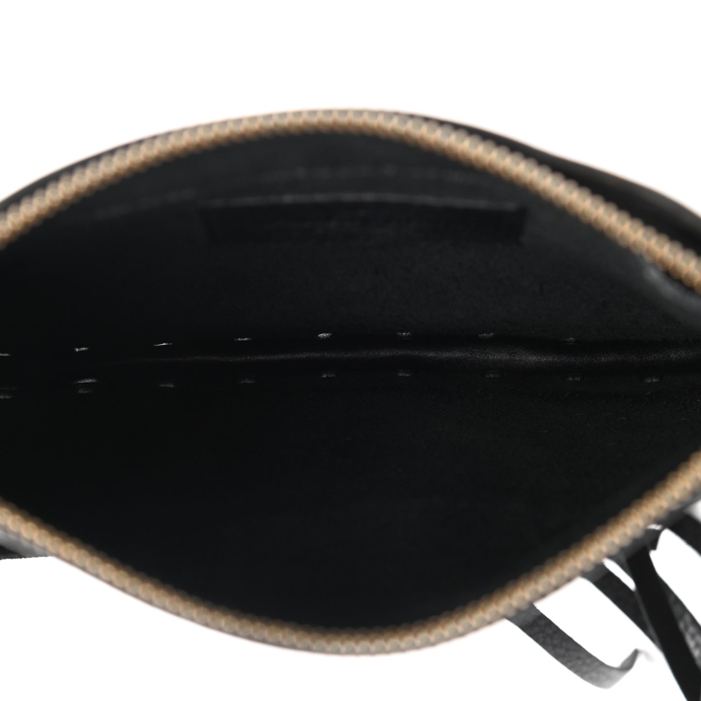 Calfskin C-Rockee Sagittarius Fringe Clutch Black