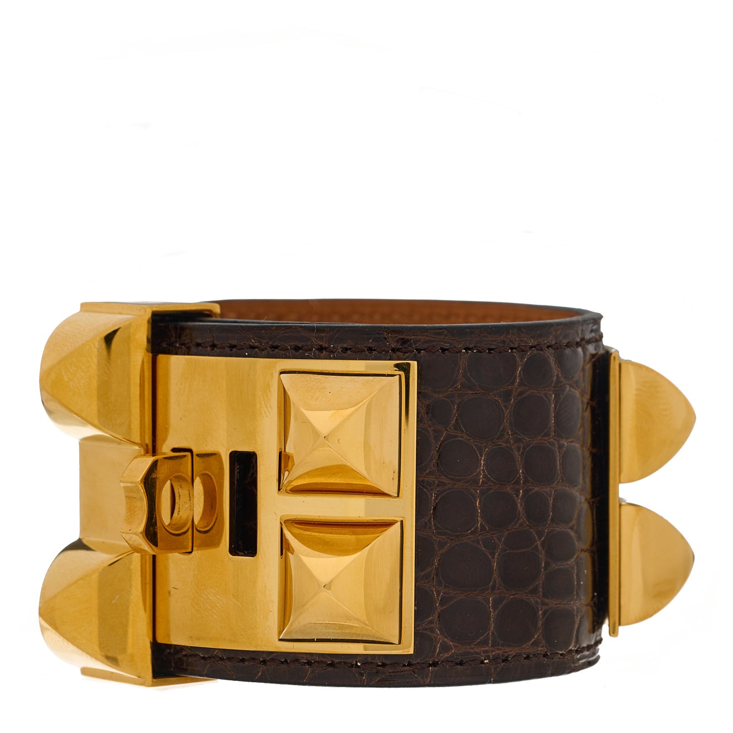 Shiny Alligator Collier De Chien CDC Bracelet S Havanne