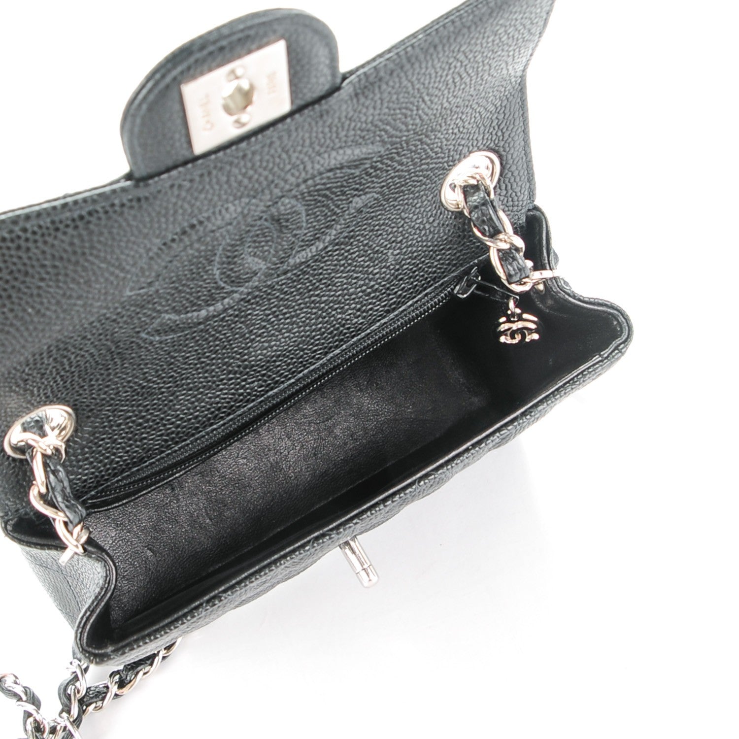 Chanel Caviar Quilted Mini Square Flap Black 5 of 8