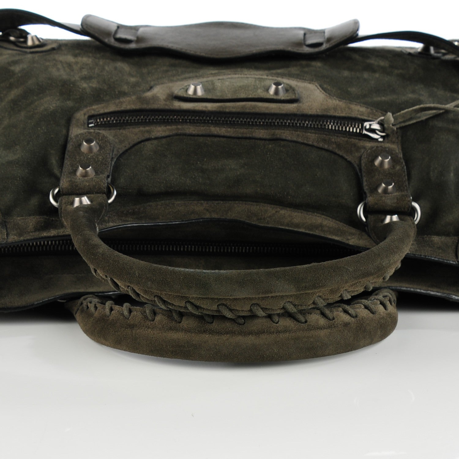 Balenciaga Baby Daim Suede Classic Hardware City Olive 5 of 8