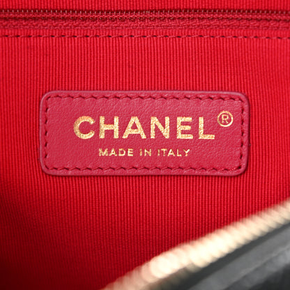 Chanel Shiny Caviar Quilted Chain Melody Backpack Black 6 of 10