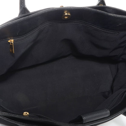 Chanel Calfskin Cerf Shopper Tote Black 5 of 7