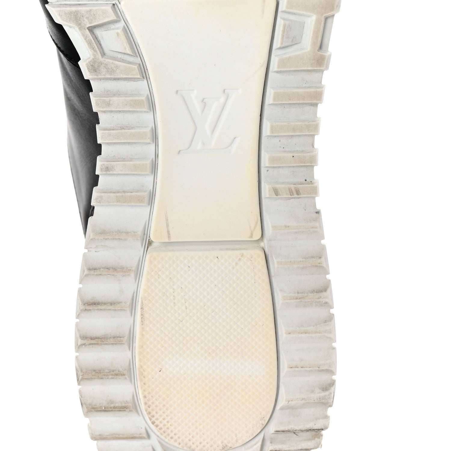 Louis Vuitton Calfskin Mesh Monogram Eclipse Mens Run Away Sneaker 8 Black 8 of 10