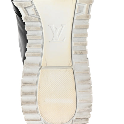 Louis Vuitton Calfskin Mesh Monogram Eclipse Mens Run Away Sneaker 8 Black 8 of 10