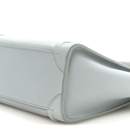 Celine Drummed Calfskin Nano Luggage Almond 10 of 10