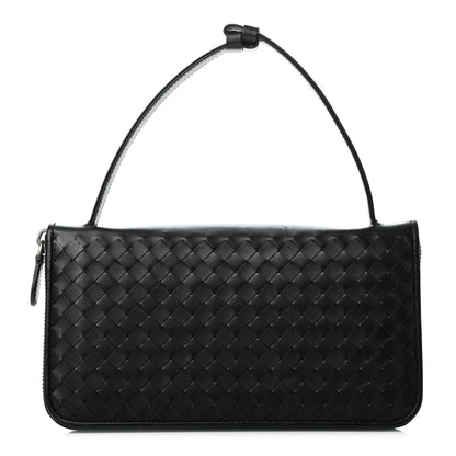 Bottega Veneta Nappa Intrecciato Travel Organizer Wallet Black 3 of 9