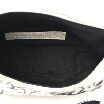 Balenciaga Agneau Arena Graffiti Le Cagole Shoulder Bag XS White Black 9 of 19