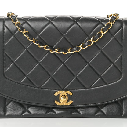 Chanel Lambskin Quilted Medium Single Flap Black 9 of 14