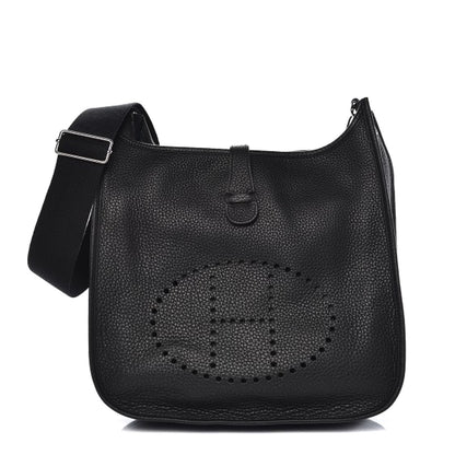Hermes Taurillon Clemence Evelyne III GM Black 2 of 12