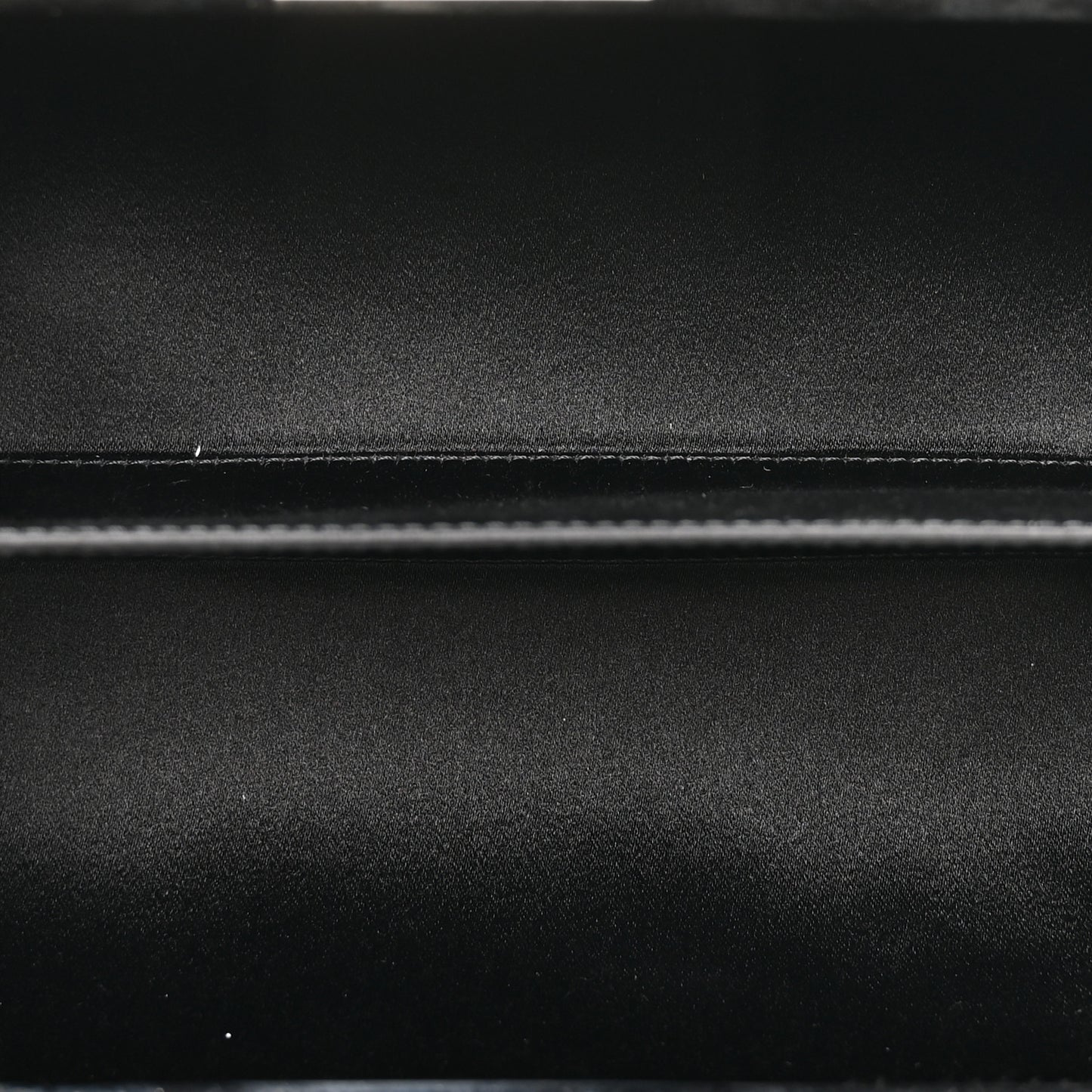 Metallic Lambskin Perforated Hollywood Clutch Silver