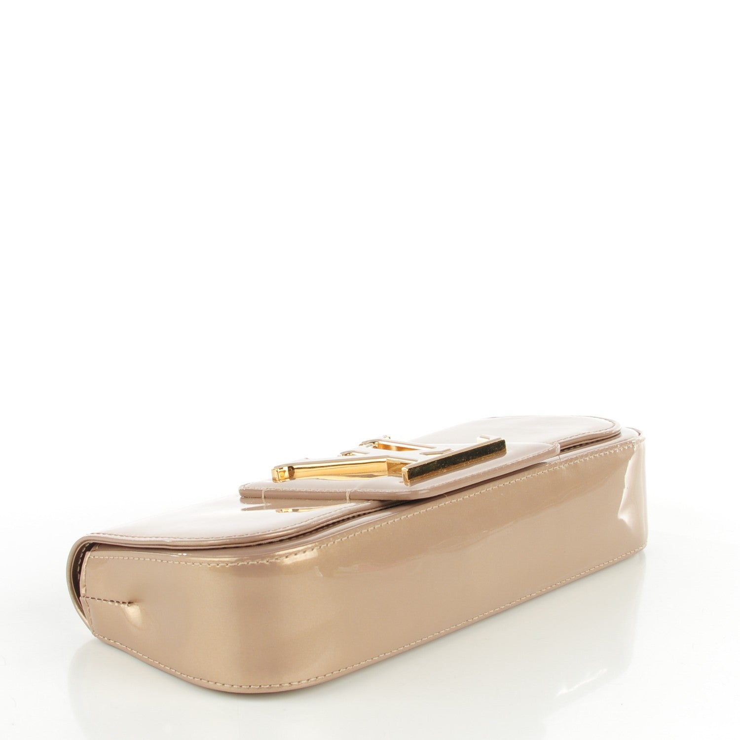 Louis Vuitton Patent Sobe Clutch Beige Poudre 5 of 8