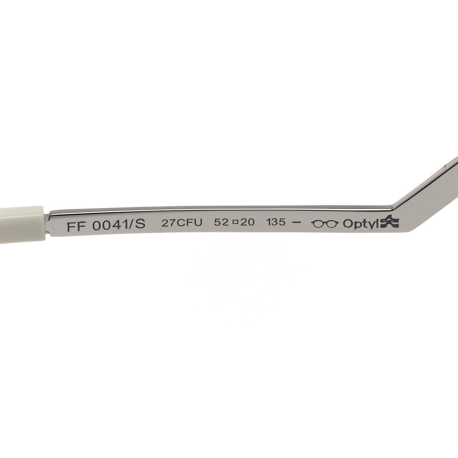 Fendi Iridia Cat Eye Sunglasses FF 0041/S Silver 5 of 7