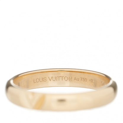 Louis Vuitton 18K Yellow Gold LV Volt Multi Wedding Band Ring 54 7 4 of 6