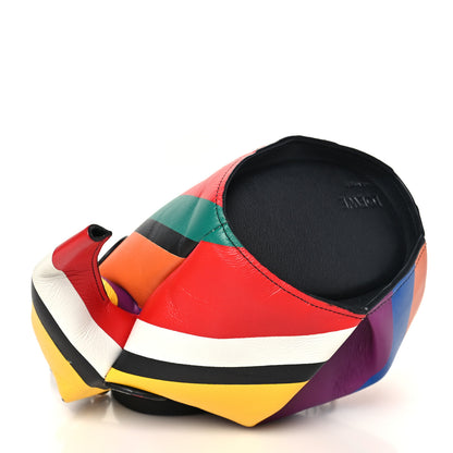 Loewe Calfskin Mini Striped Elephant Crossbody Bag Multicolor 4 of 8