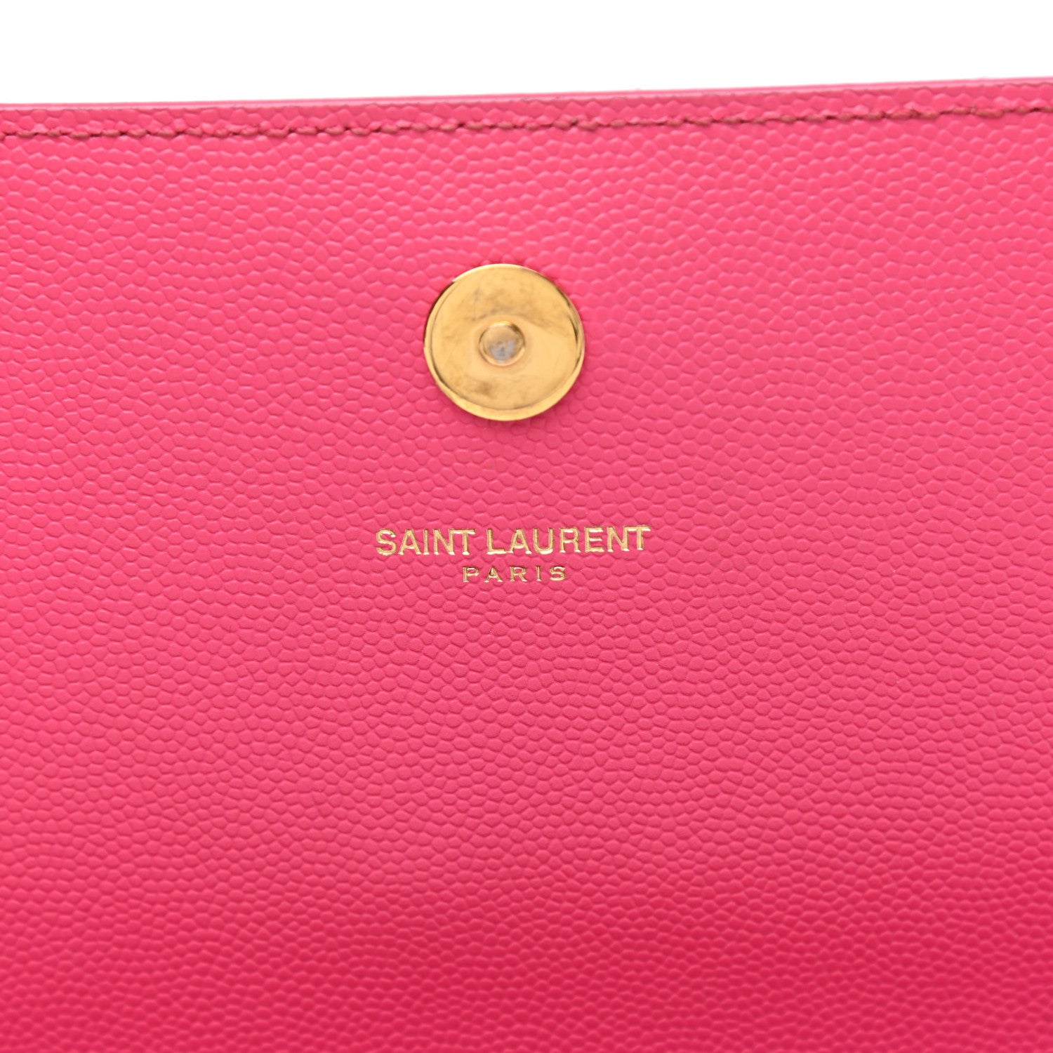 Saint Laurent Grain De Poudre Classic Monogram Cassandre Clutch Lipstick Fuchsia 7 of 12
