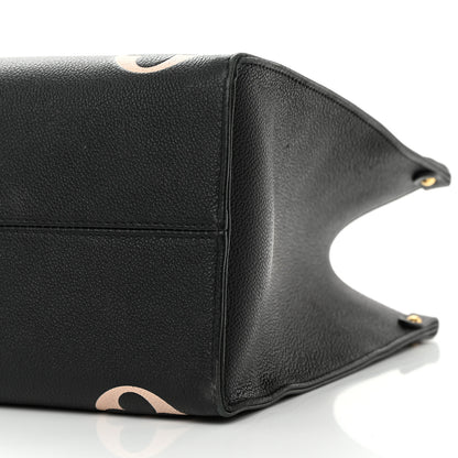 Louis Vuitton Empreinte Monogram Giant Onthego MM Black Beige 10 of 19