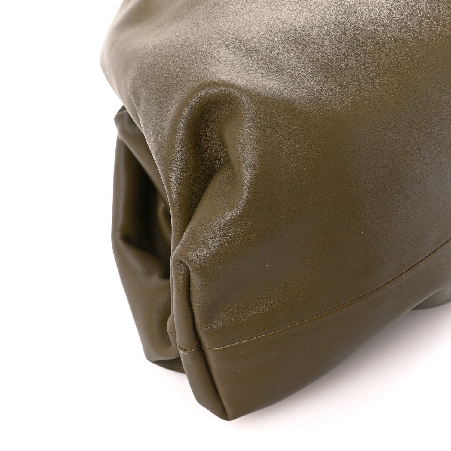 Bottega Veneta Smooth Butter Calf The Pouch Oversized Clutch Mud 10 of 11