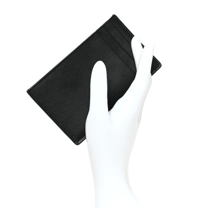 Saint Laurent Calfskin Fragments Card Holder Black 2 of 7