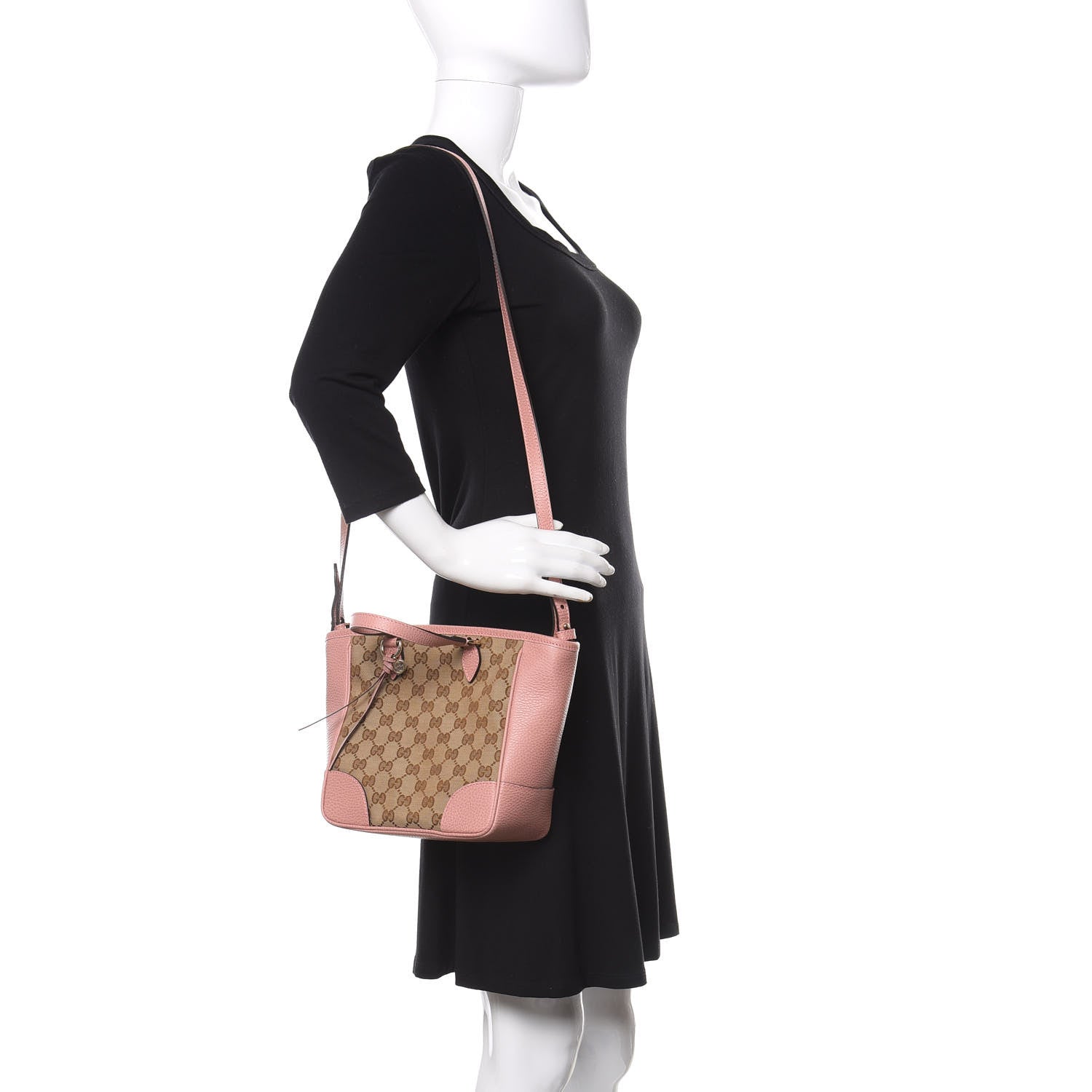 Gucci Monogram Small Bree Tote Beige Soft Pink 2 of 10