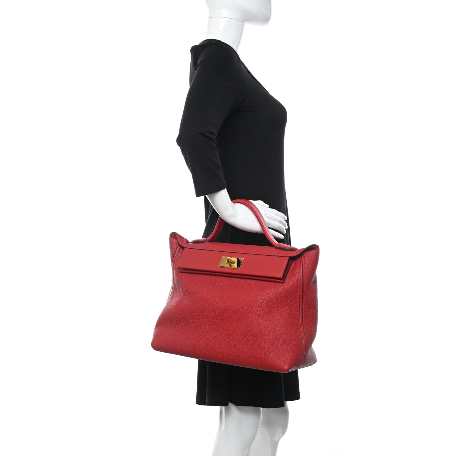 Hermes Togo Swift 24/24 35 Rouge Piment Rouge Vif 2 of 9