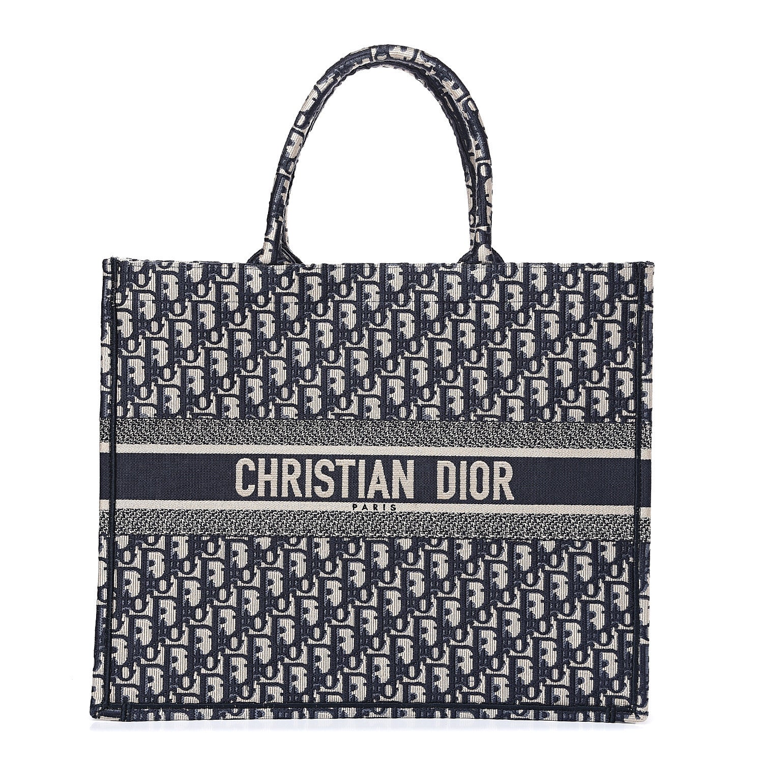 Christian Dior Oblique Book Tote Blue Multicolor 1 of 8