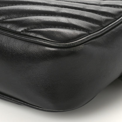 Saint Laurent Calfskin Matelasse Monogram Lou Camera Bag Black 8 of 11