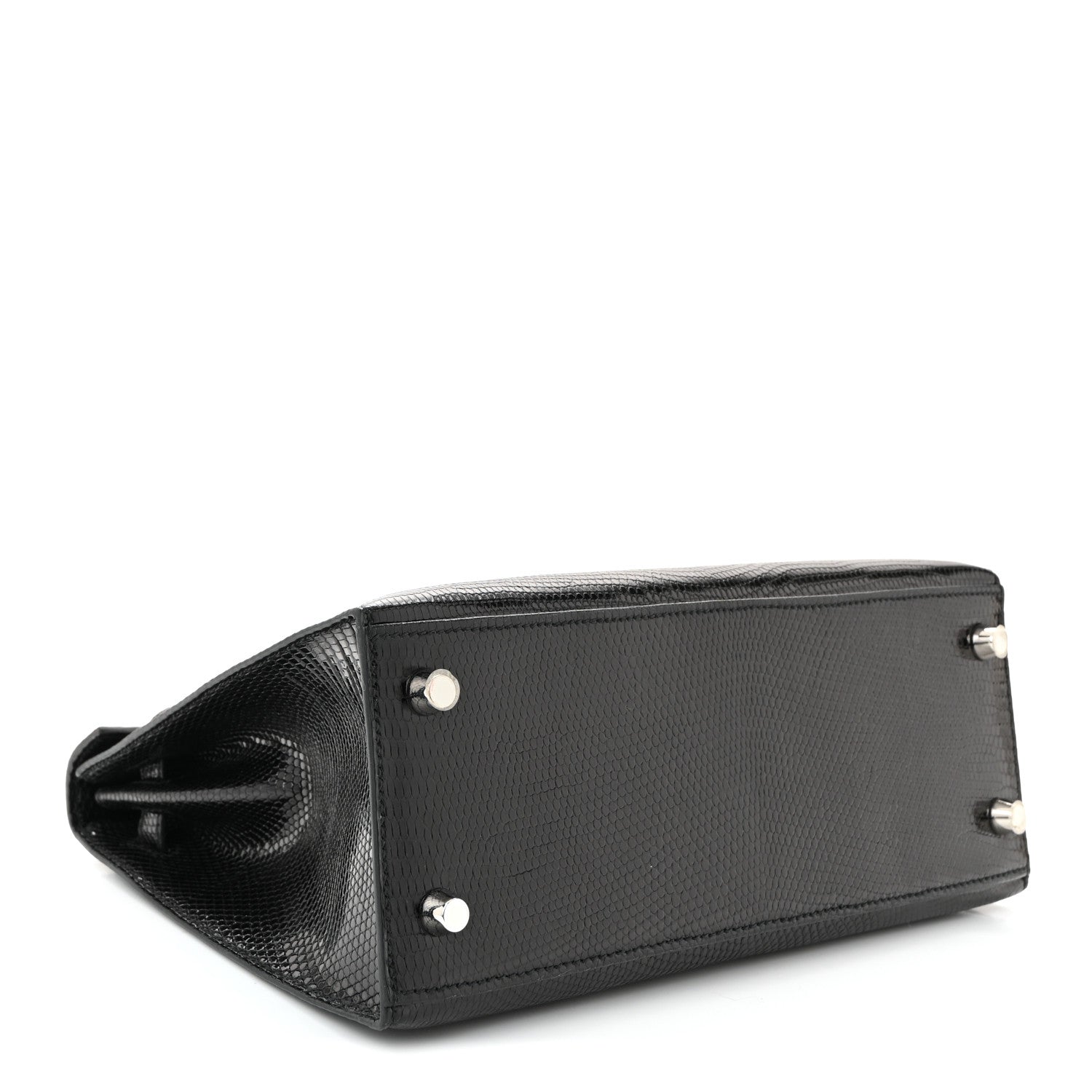 Hermes Lizard Niloticus Kelly Sellier 25 Black 4 of 11