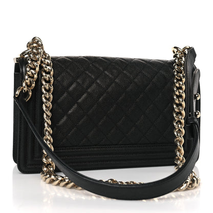 Chanel Caviar Quilted Medium Boy Flap Black 3 of 8