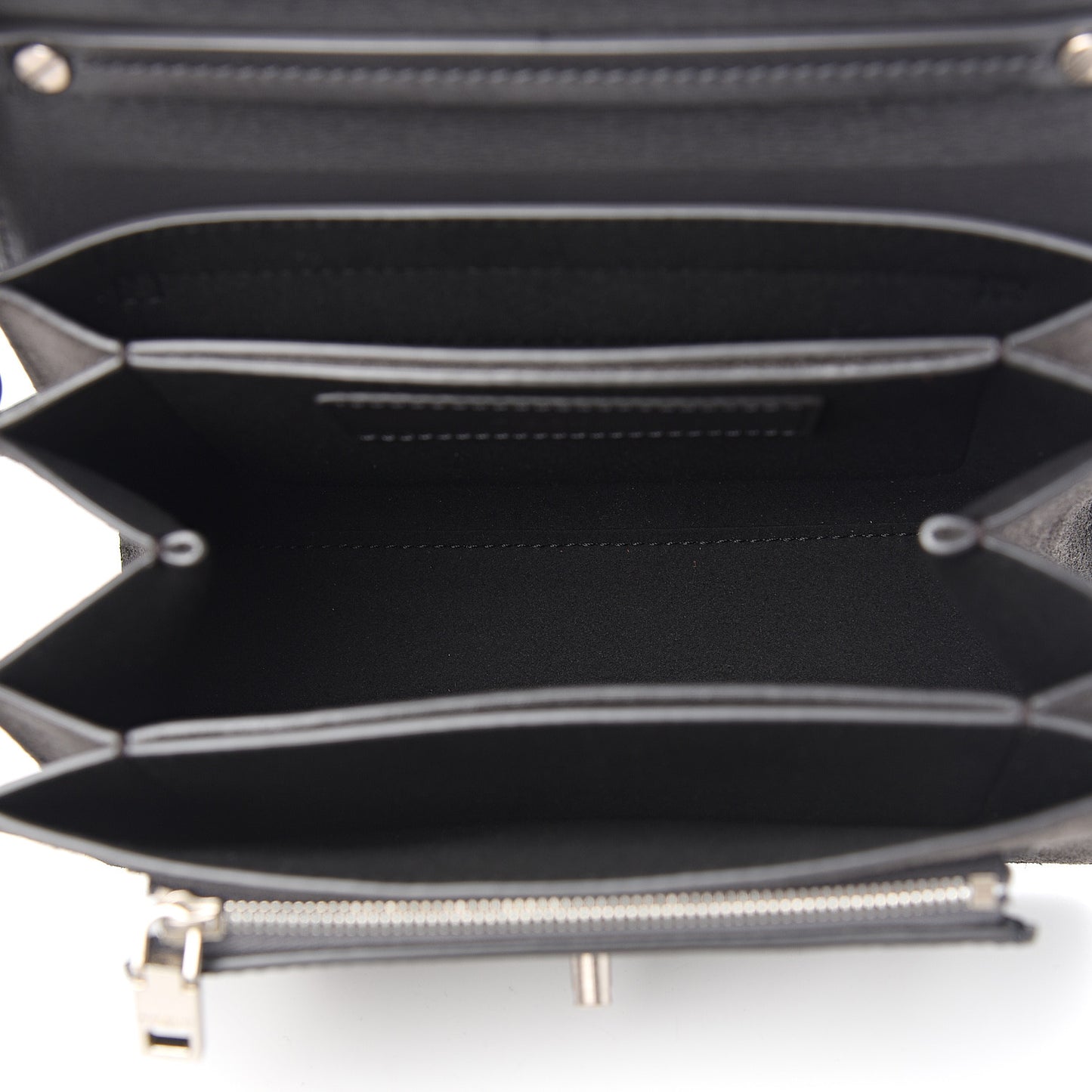 Goatskin Suede Small GV3 Shoulder Bag Black