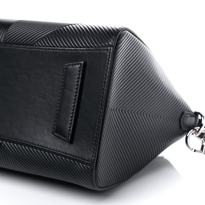 Givenchy Calfskin Geometric Embossed Small Antigona Black 9 of 9