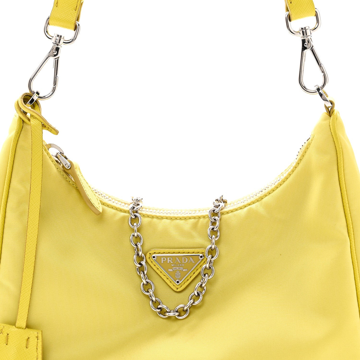 Prada Nylon Saffiano Re-Edition 2005 Shoulder Bag Ananas 7 of 10