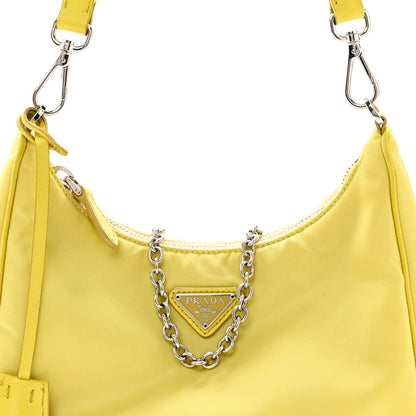 Prada Nylon Saffiano Re-Edition 2005 Shoulder Bag Ananas 7 of 10