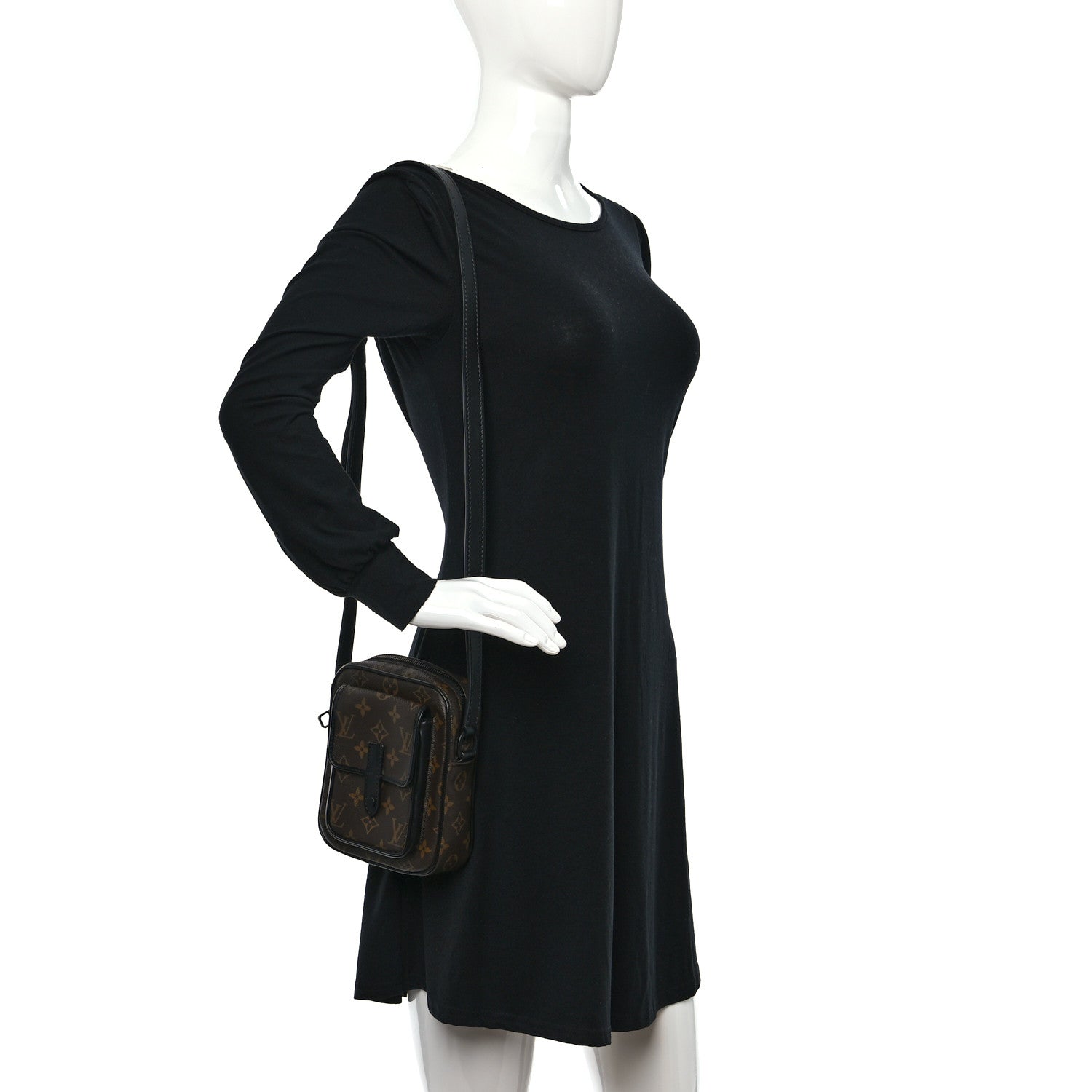 Louis Vuitton Monogram Macassar Christopher Wearable Wallet 2 of 9