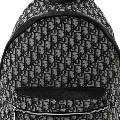 Christian Dior Oblique Calfskin Rider Backpack Beige Black 8 of 10