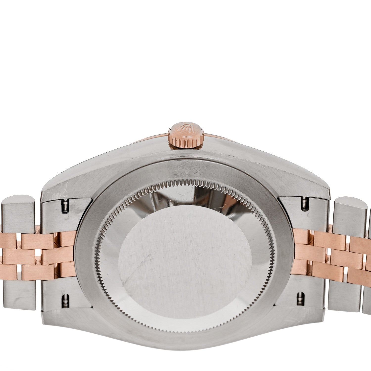 Rolex Stainless Steel 18K Everose Gold Diamond 41mm Oyster Perpetual Datejust Watch Sundust 126331 4 of 5