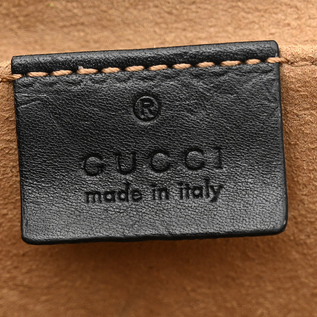 Gucci GG Supreme Monogram Calfskin Small Padlock Shoulder Bag Beige Black Cuir 6 of 14