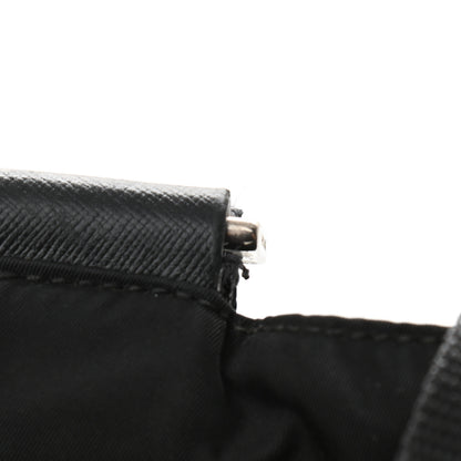 Prada Nylon Flat Messenger Bag Black 10 of 12
