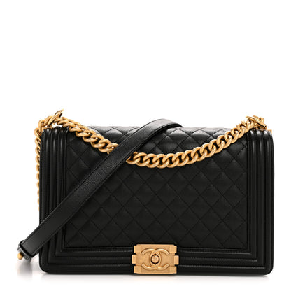 Chanel Caviar Quilted New Medium Boy Flap Black 1 of 13