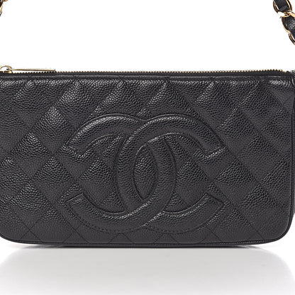 Chanel Caviar Quilted CC Shoulder Bag Black 17 of 17